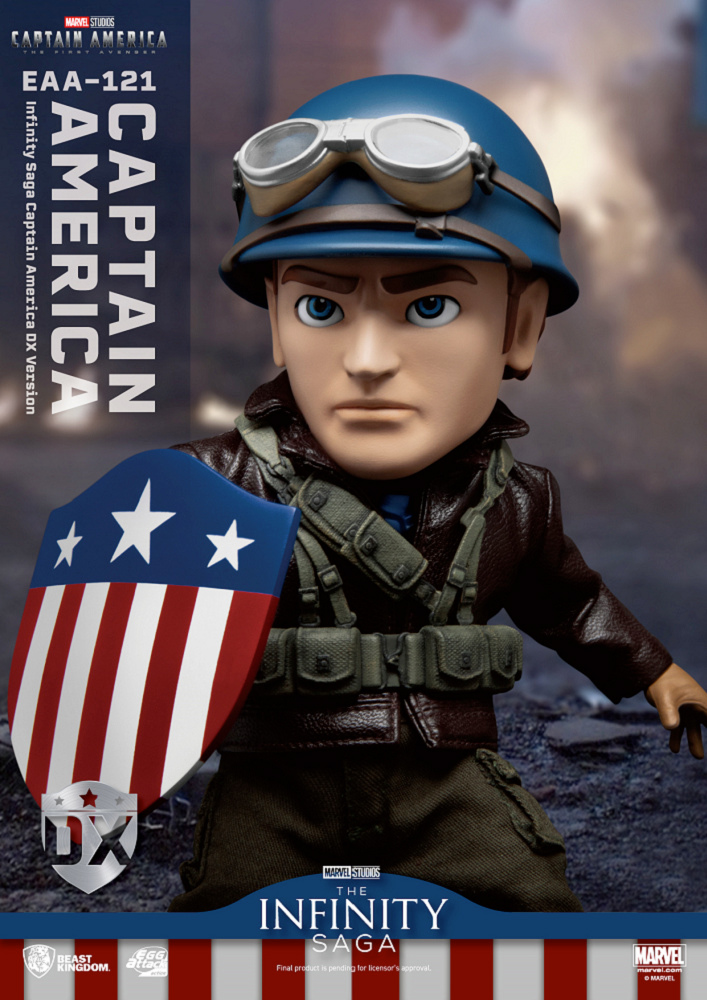 Action Figure Infinity Saga Captain America- The First Avenger 80th Anniversary Egg Attack Action