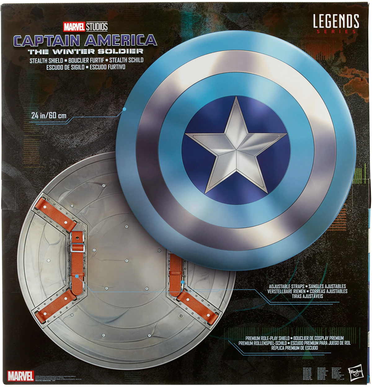 Escudo Marvel Legends Captain America Stealth Shield from The Winter Soldier