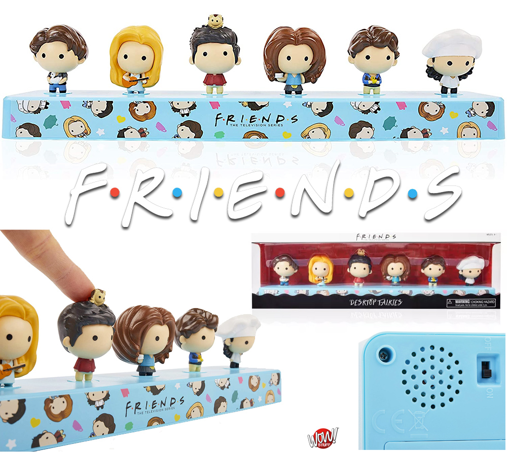 Mini-Figuras Falantes Friends Desktop Talkies com 18 Frases