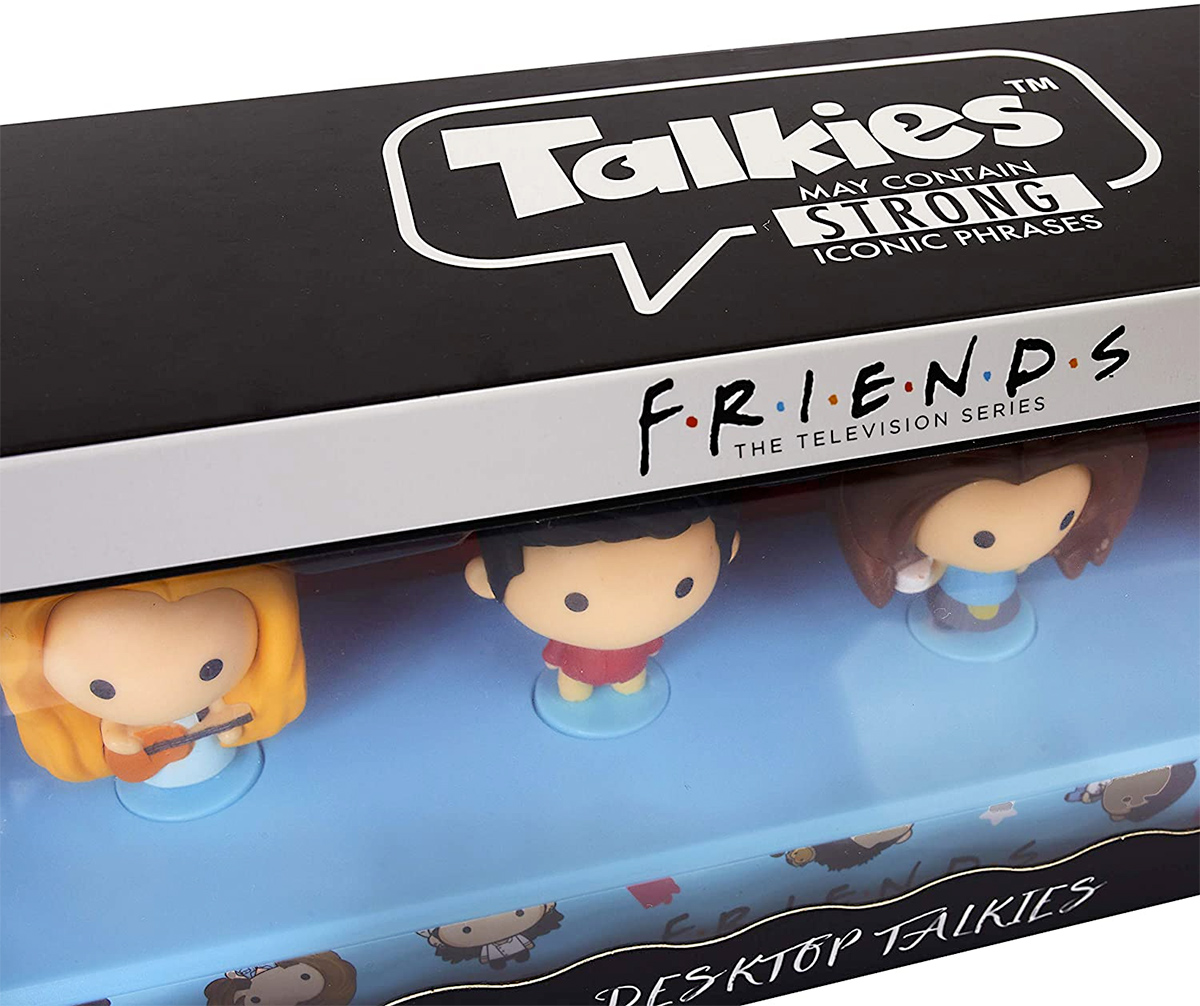 Mini-Figuras Falantes Friends Desktop Talkies com 18 Frases