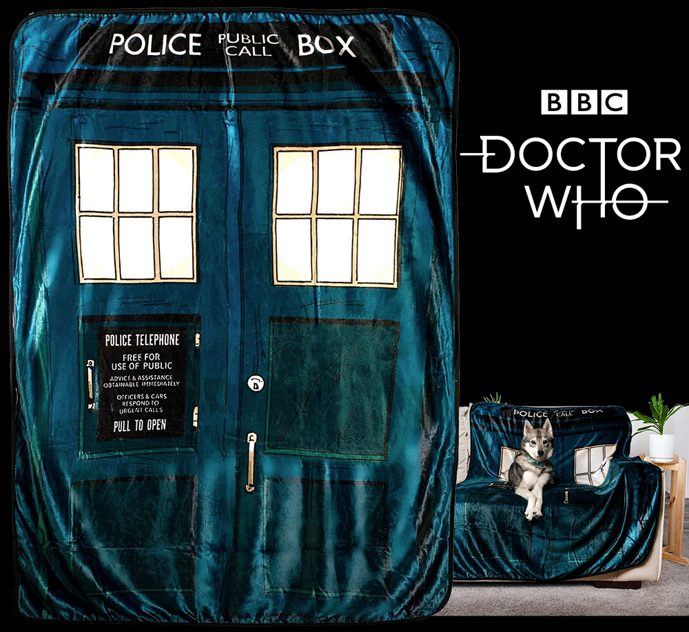 Cobertor de Lance TARDIS Doctor Who
