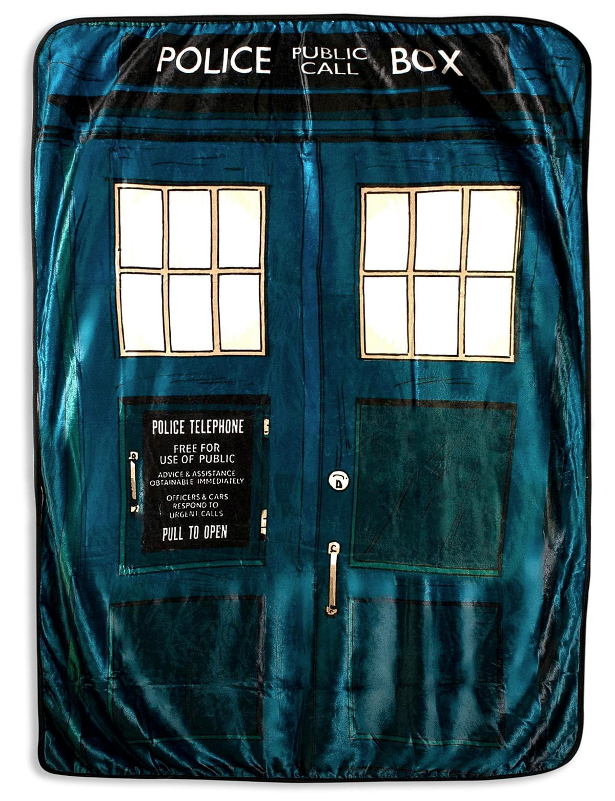 Doctor Who TARDIS Fleece Throw Blanket