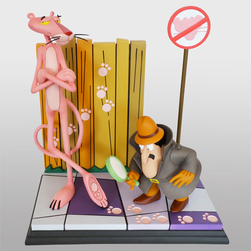 Estátua Pantera Cor-de-Rosa e Inspetor Clouseau (The Pink Panther 1963)