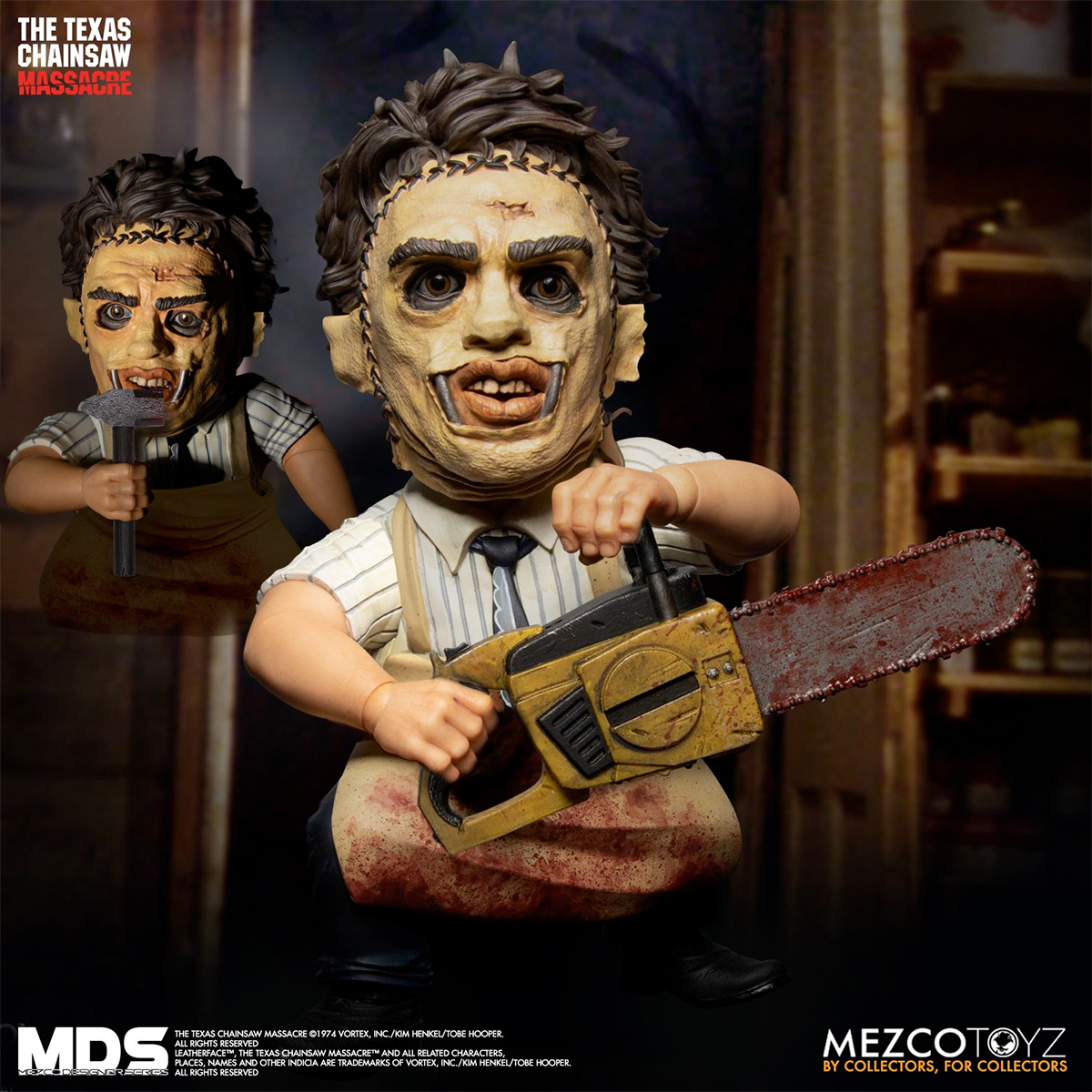 Boneco Texas Chainsaw Massacre (1974): Leatherface Mezco Designer Series
