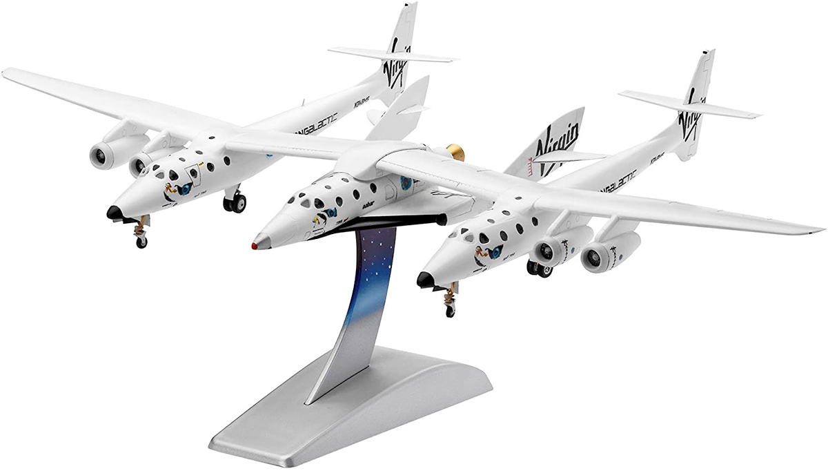 Kit Plástico Revell Virgin Galactic SpaceShipTwo & White Knight Two em Escala 1:144