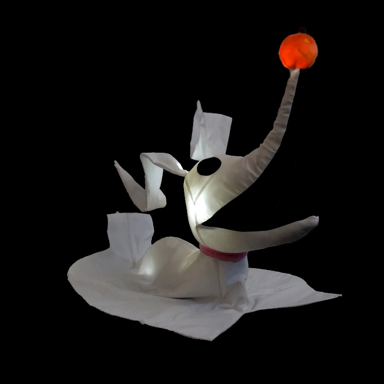 Cão Fantasma Zero de Pelúcia com Iluminação Fantasmagórica (Kidrobot)