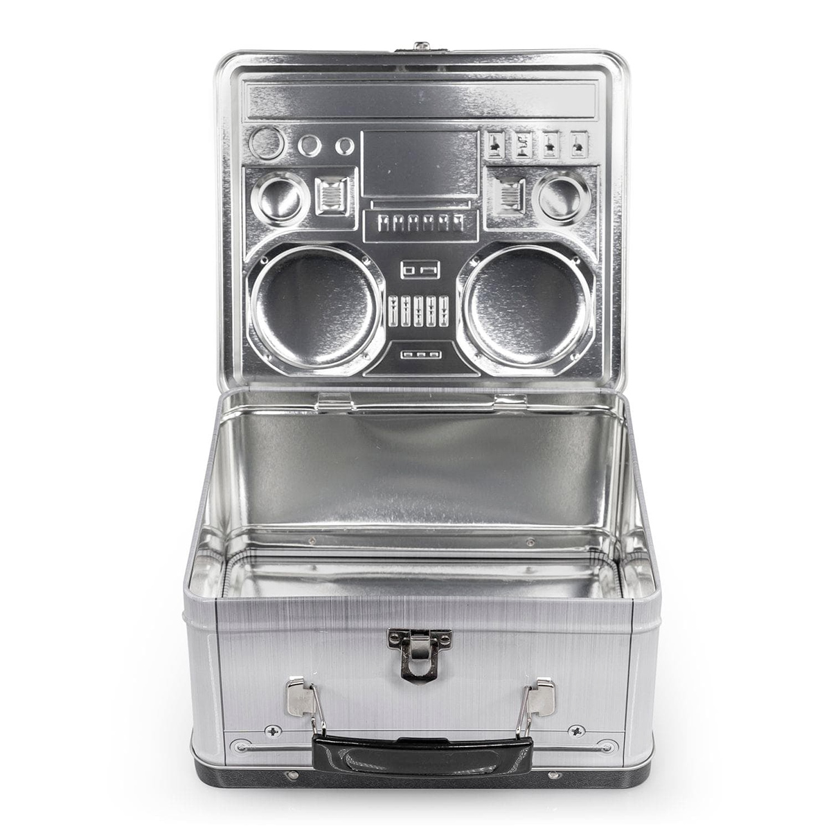 Lancheira 80s Boombox Radio Lunchbox Tin Tote
