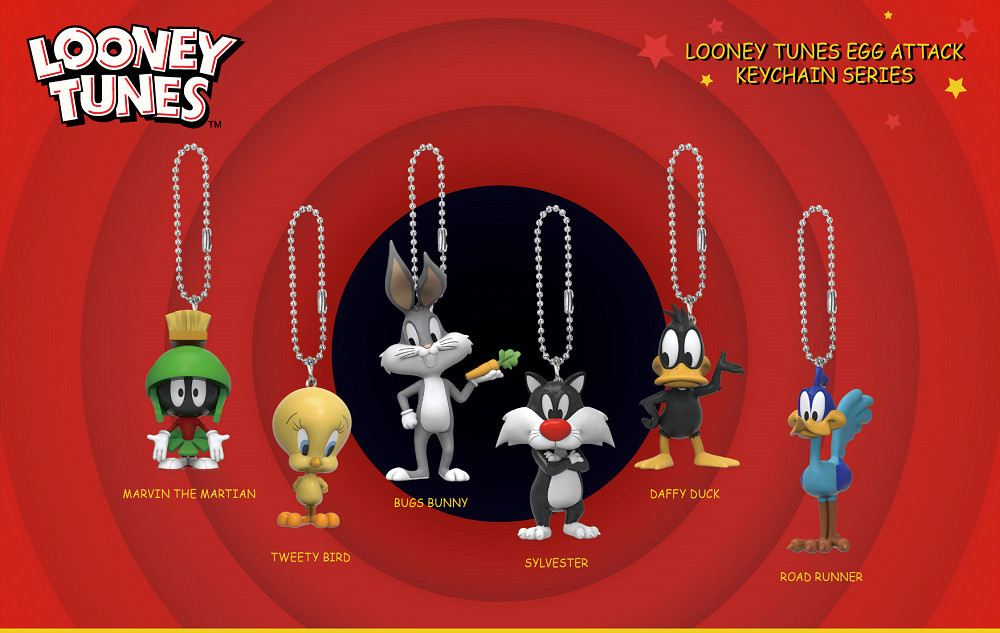 Chaveiros Looney Tunes Egg Attack Keychains Series (Blind-Box)