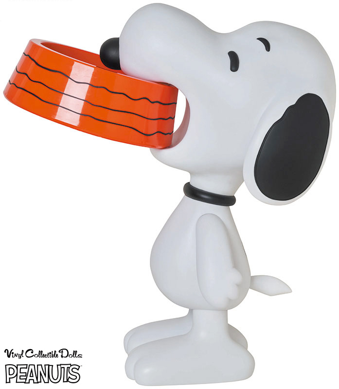 Snoopy com Tigela VCD Peanuts Medicom Toy com 70 cm de Altura