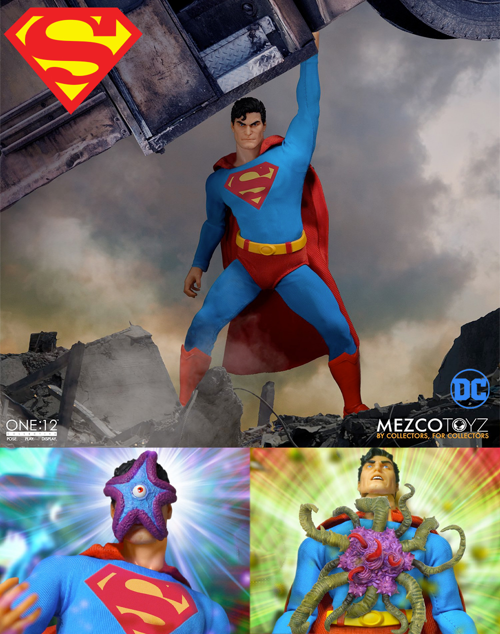 Action Figure Superman - Man of Steel One:12 Collective da Mezco Toyz