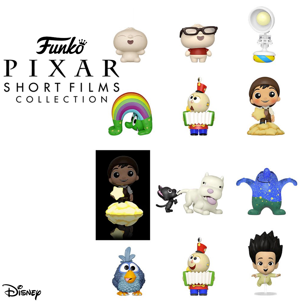 Curta-Metragens da Pixar - Mini-Figuras Funko Mini Vinyl