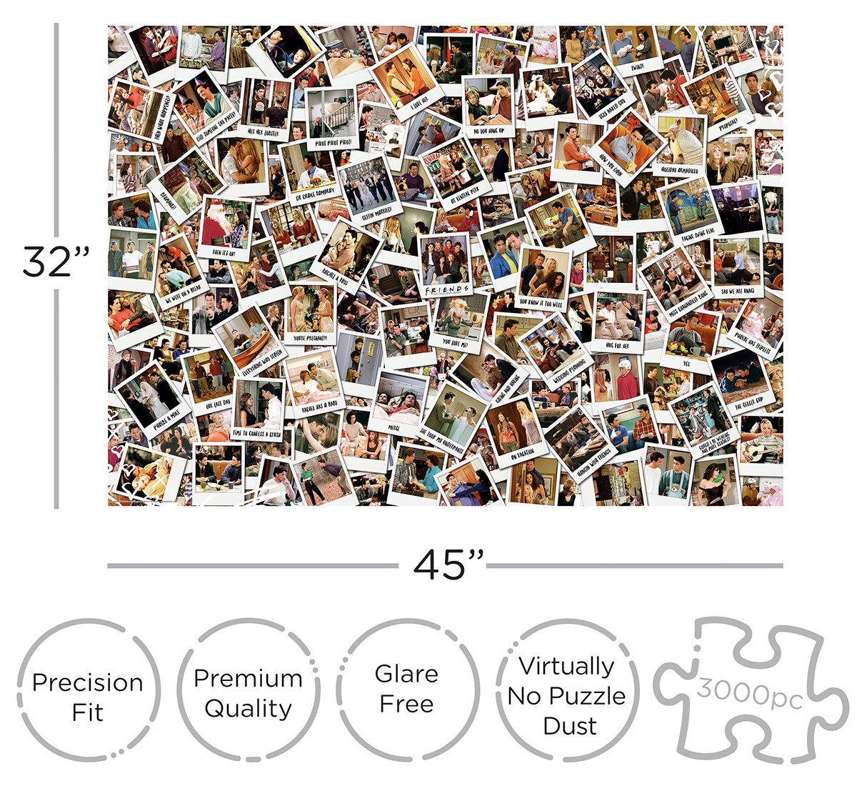Quebra-Cabeça Friends Polaroids com 3.000 Peças