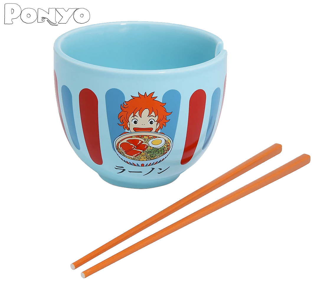Tigelas Her Universe Studio Ghibli Ramen Bowl with Chopsticks