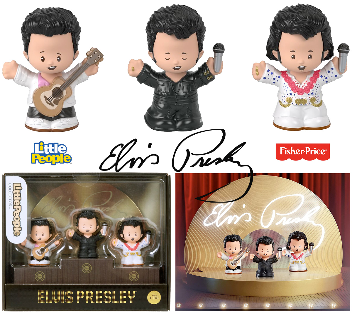 Bonecos Elvis Presley Little People Collector (Fisher-Price)