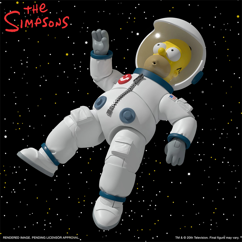 Os Simpsons Action Figures Super7 Ultimates: Deep Space Homer, Moe, Poochie, Robots Itchy & Scratchy