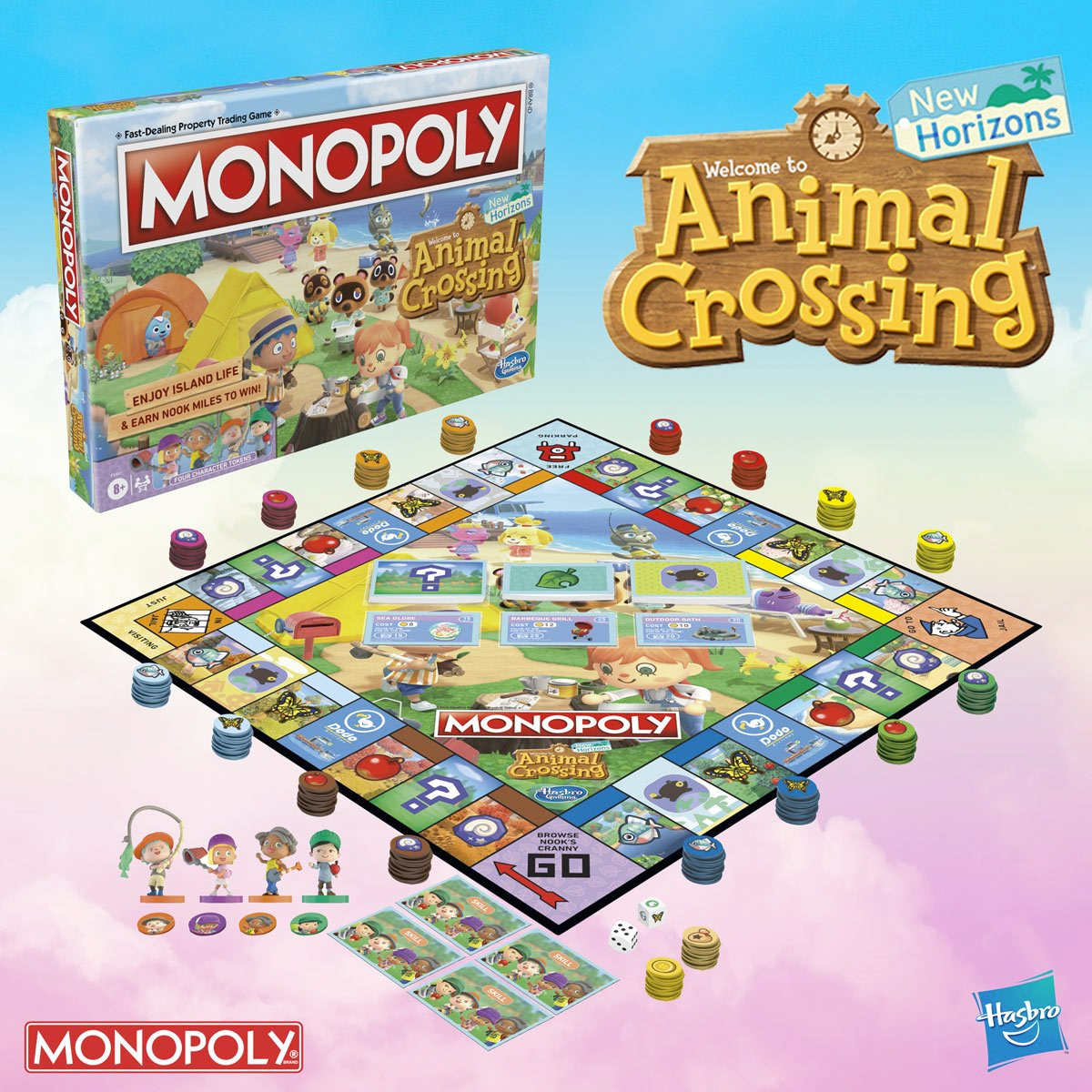 Jogo Monopoly Animal Crossing-New Horizons