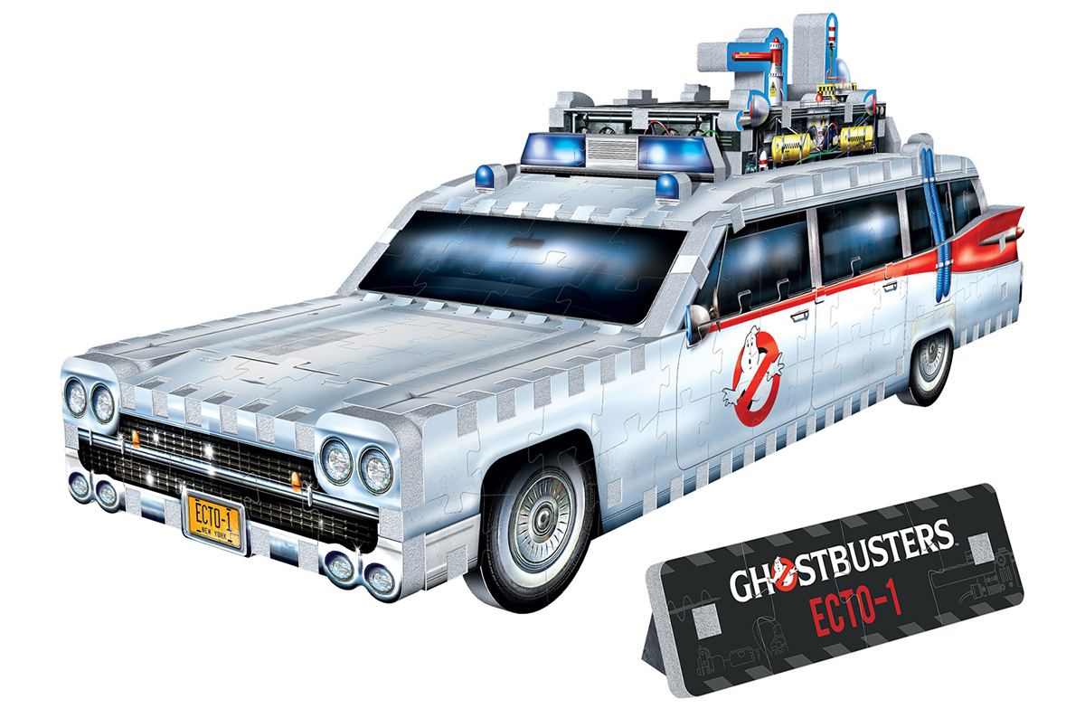 Quebra-Cabeça 3D Ectomobile Ecto-1 dos Caça Fantasmas (Ghostbusters)