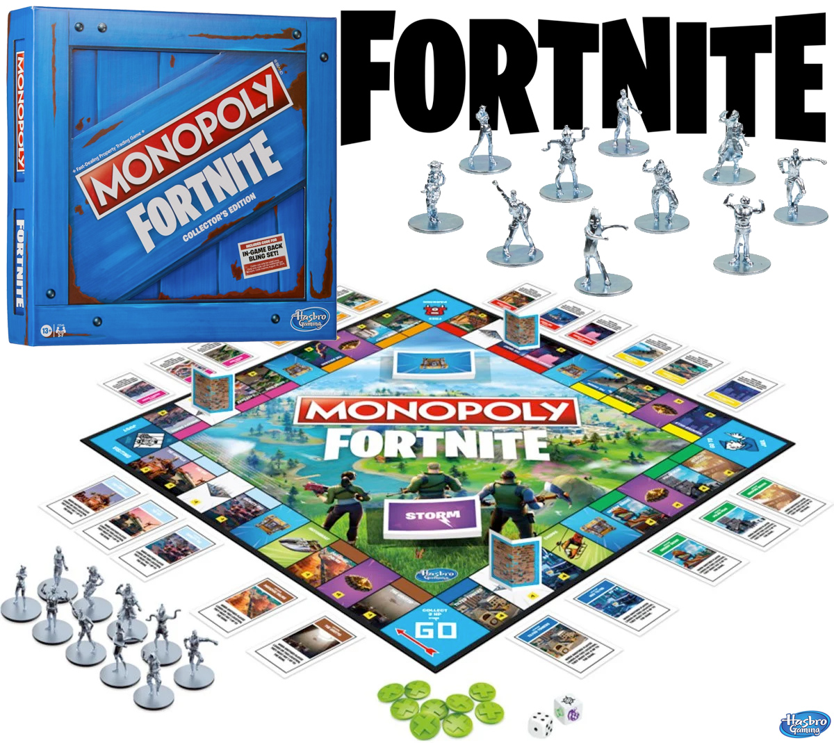 How To Play Monopoly Fortnite: Collector's Edition Board Game 