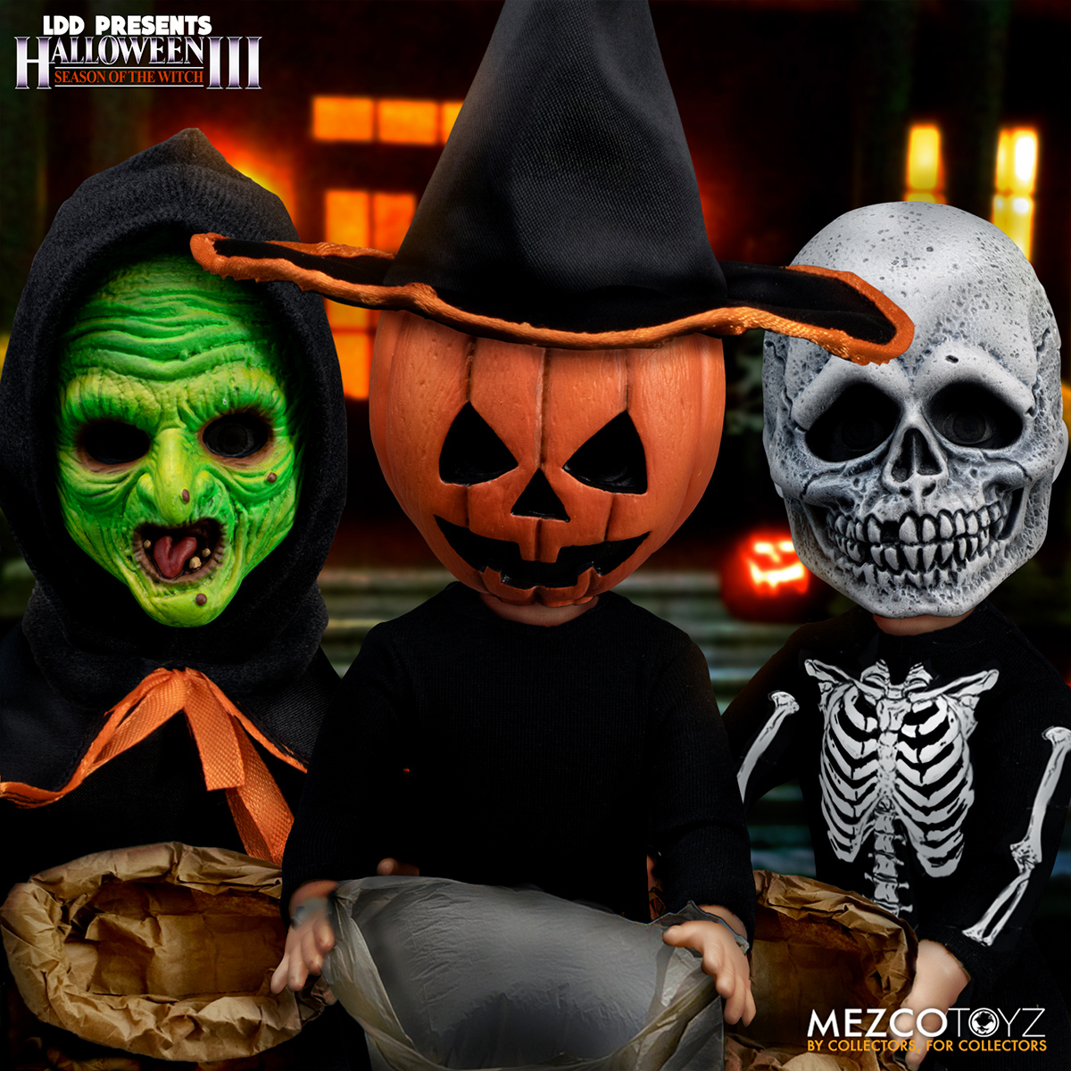 Living Dead Dolls Apresenta: Crianças com Máscaras Silver Shamrock (Halloween III: A Noite das Bruxas)