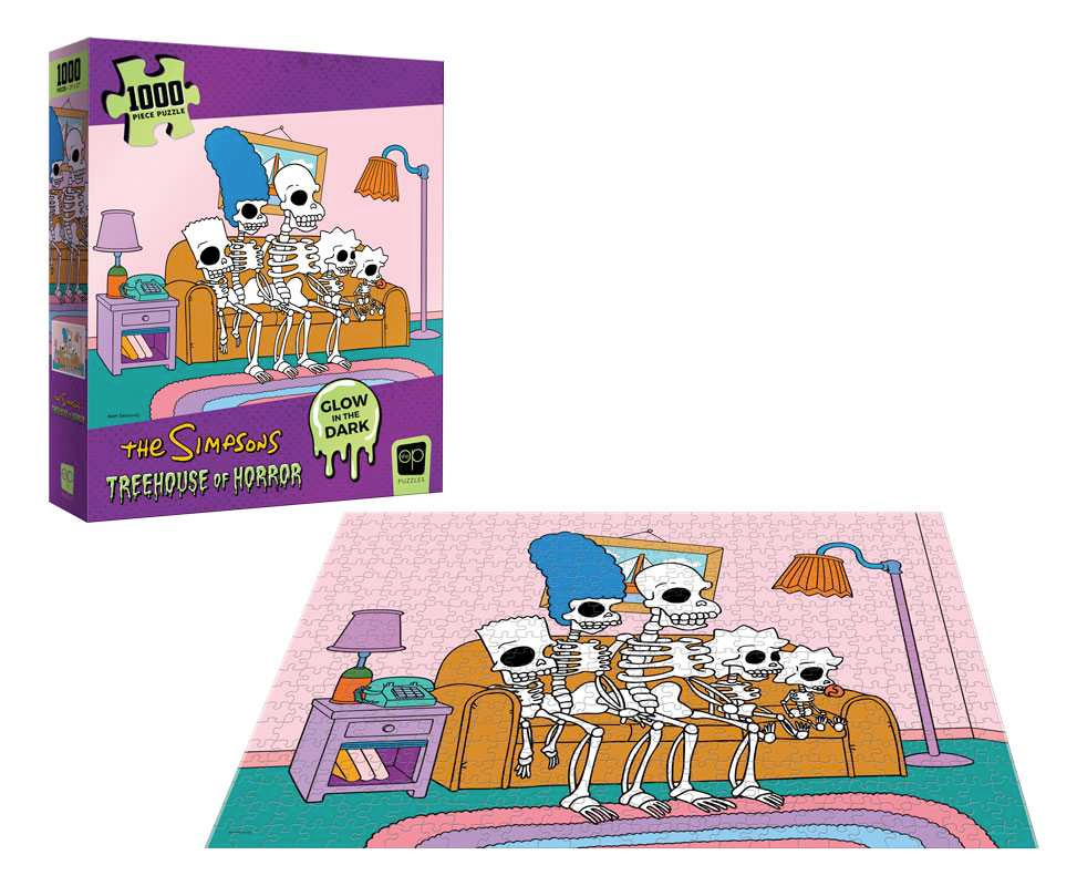 The Simpsons Treehouse of Horror “Skeleton Couch Gag” 1000 Piece Puzzle