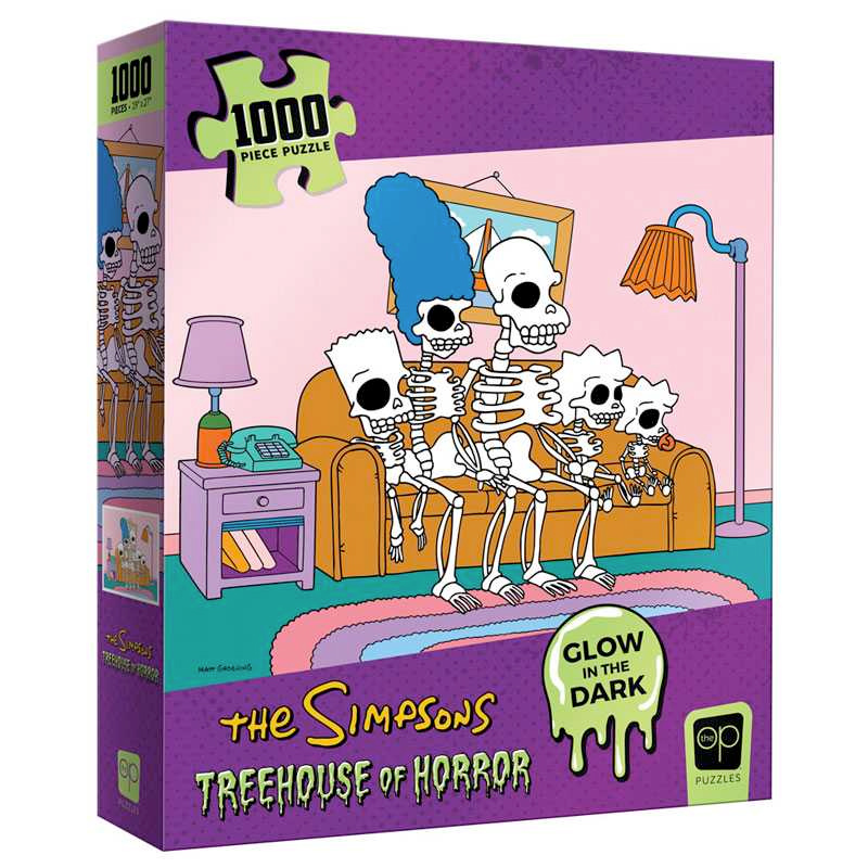 The Simpsons Treehouse of Horror “Skeleton Couch Gag” 1000 Piece Puzzle