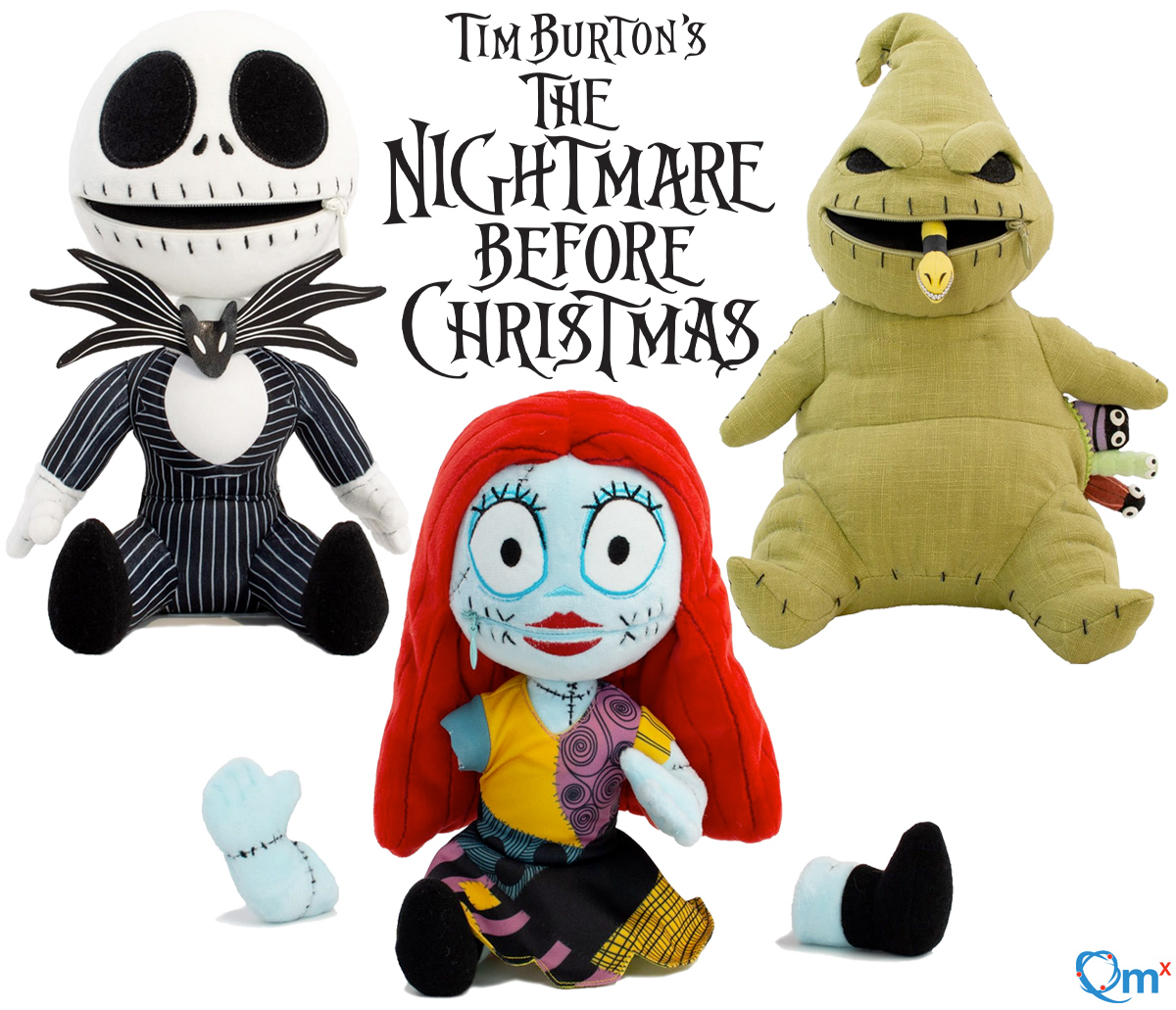 Bonecos Zippermouth Nightmare Before Christmas com Zíperes nas Bocas