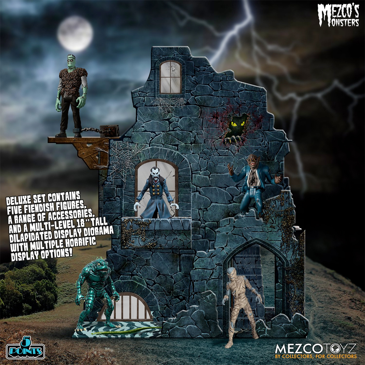 Mezco’s Monsters: Tower of Fear Deluxe Boxed Set