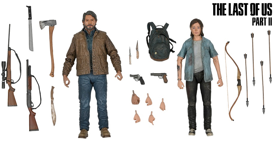 The Last of Us Part 2: Action Figures Ellie e Joel 7″ Neca Ultimate