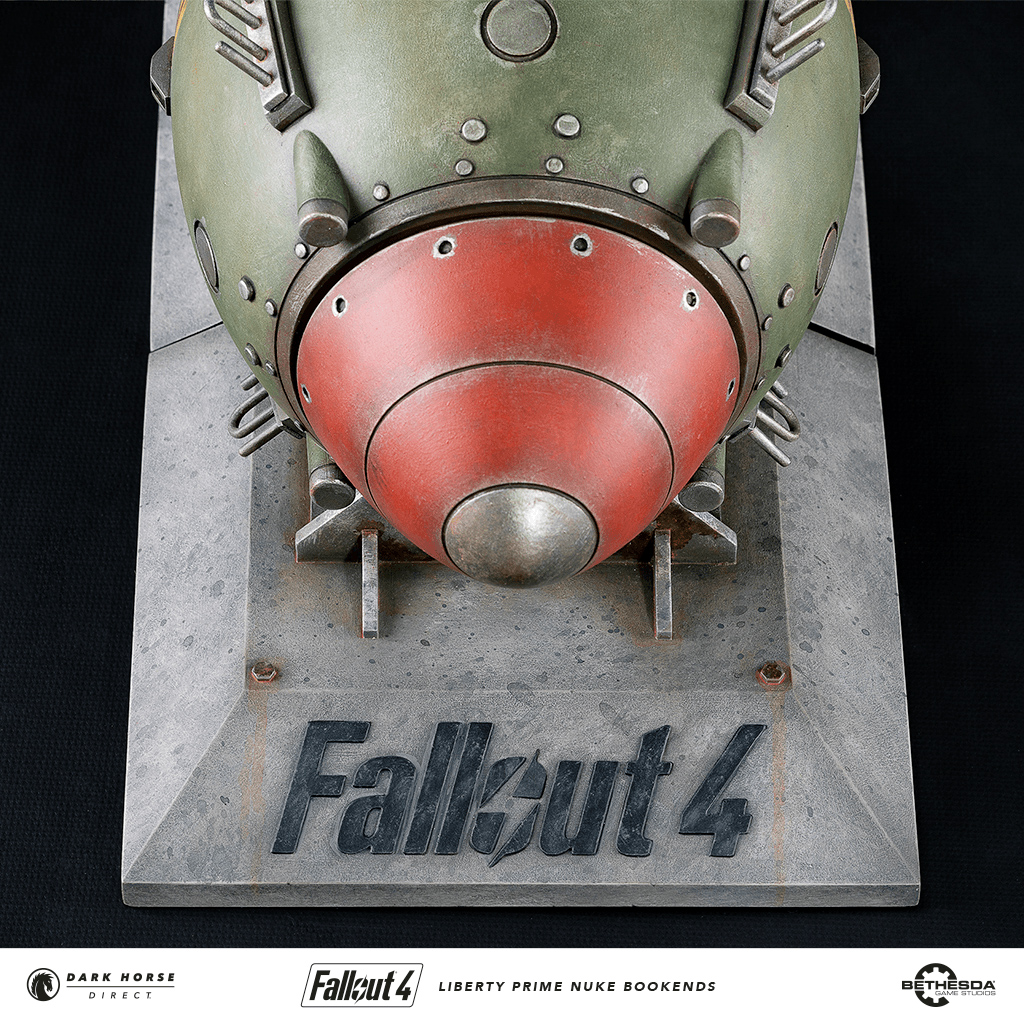 Apoios de Livros Fallout 4: Bomba Nuclear Mark 28 Liberty Prime Bookends
