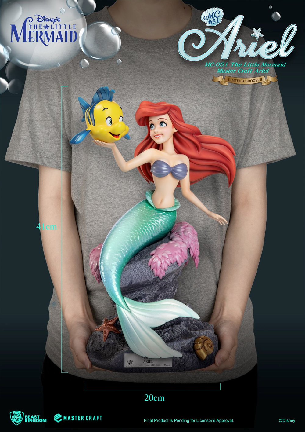Estatua Ariel The Little Mermaid Master Craft Beast Kingdom