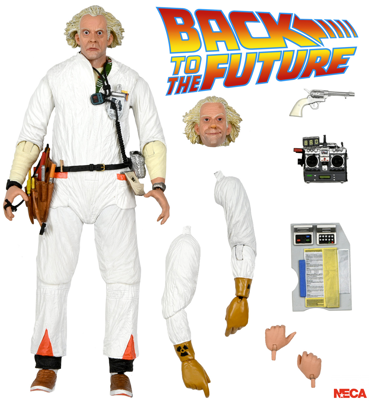 De Volta para o Futuro Action Figure Neca Ultimate: Doutor Emmett Brown em 1985