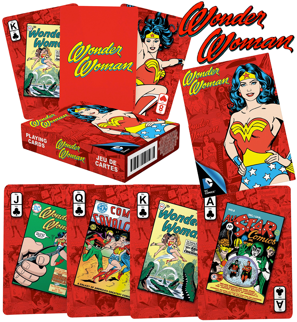Baralho Mulher Maravilha Wonder Woman Retro Playing Cards