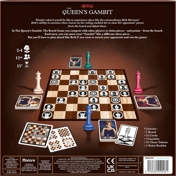 Jogo de Tabuleiro da Minissérie O Gambito da Rainha (The Queen’s Gambit)