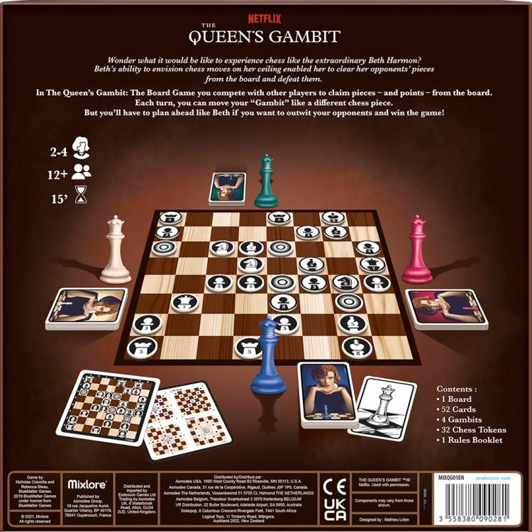 Jogo de Tabuleiro da Minissérie O Gambito da Rainha (The Queen's Gambit) «  Blog de Brinquedo