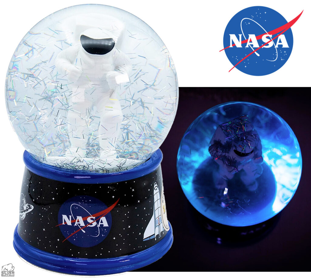 Boule à Neige Astronaute Géant Gris