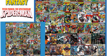 Quebra-Cabeça com 89 Capas de Revistas em Quadrinhos do Homem-Aranha com 1.000 Peças
