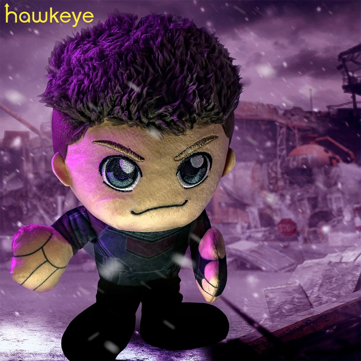 Bonecos de Pelúcia Kuricha da Série Hawkeye: Gavião Arqueiro e Kate Bishop