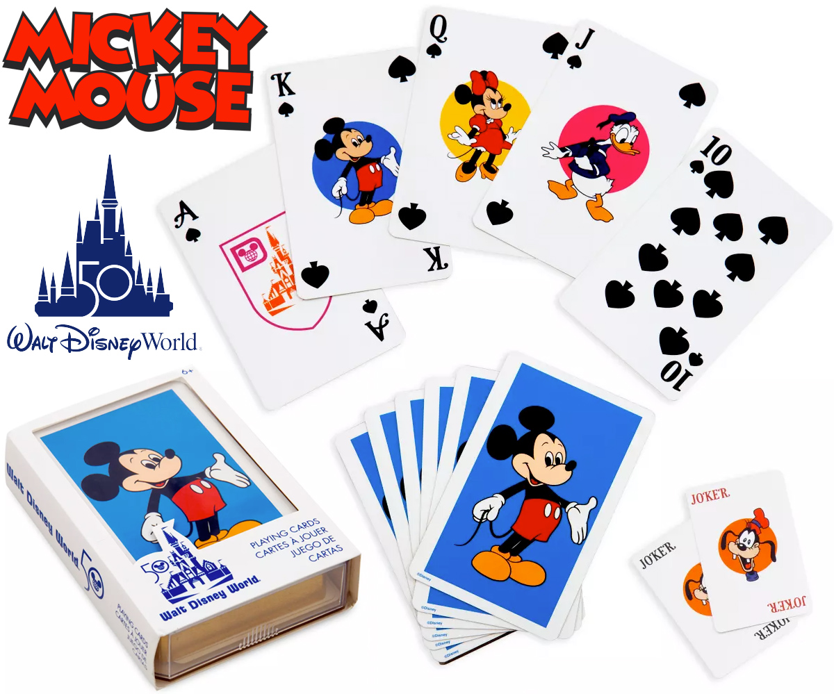 Baralho Mickey e Amigos - Walt Disney World 50 Anos