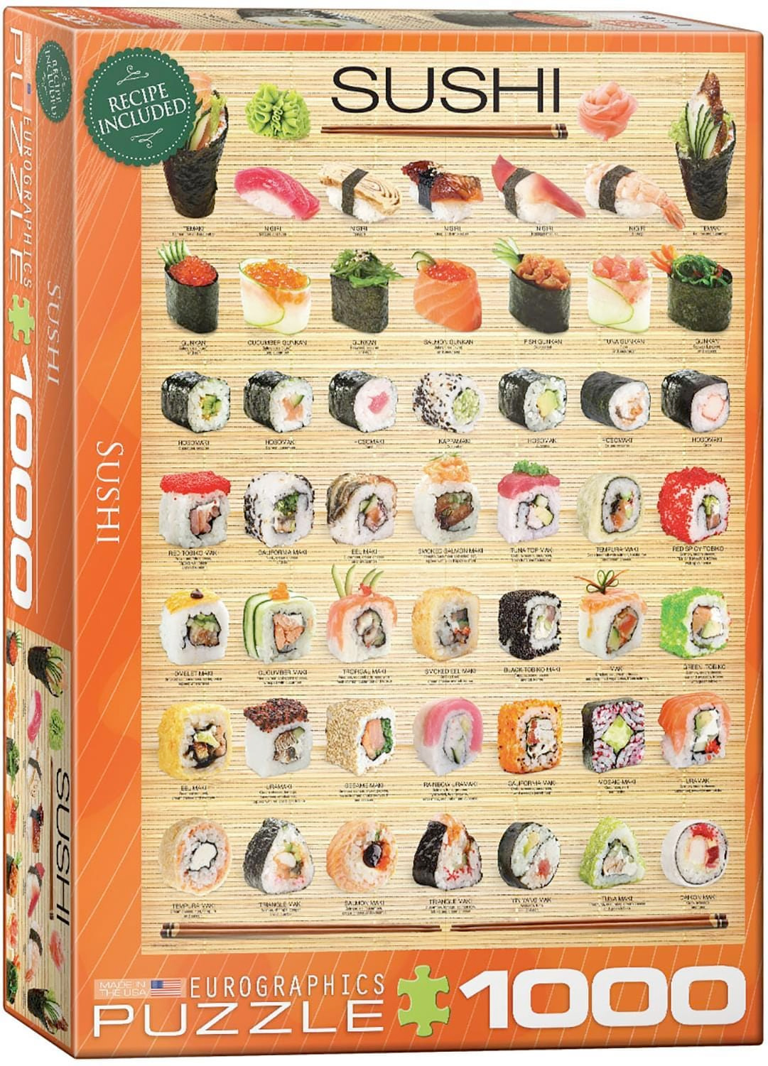Sushi 1000 Piece Jigsaw Puzzle