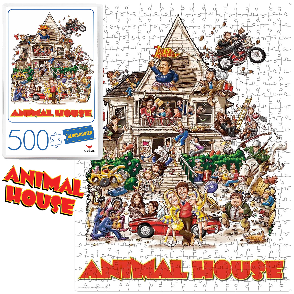 Quebra-Cabeça Clube dos Cafajestes (Animal House) em Caixa VHS da Blockbuster