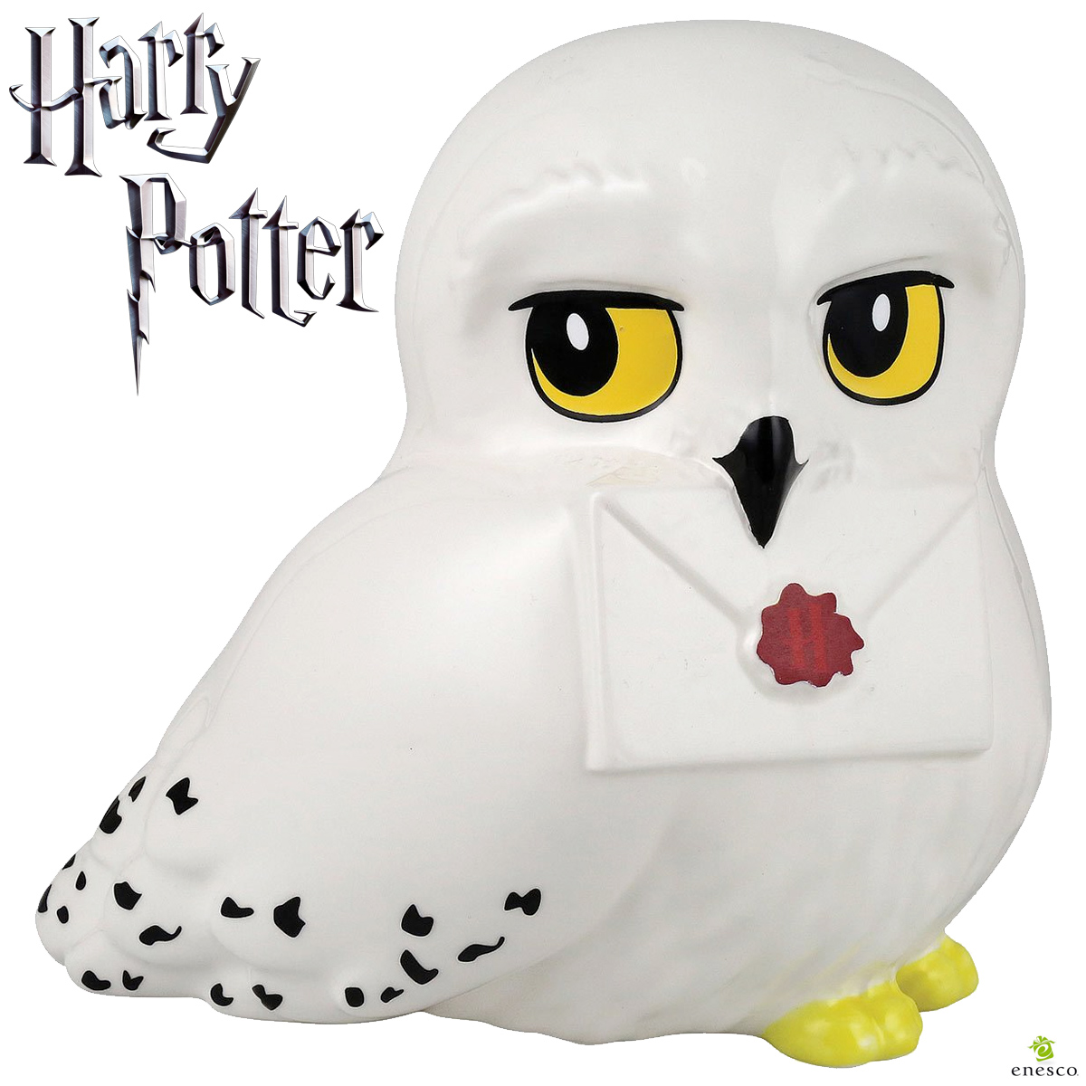 Cofre de Cerâmica Edwiges (Hedwig), a Coruja-das-Neves de Harry Potter