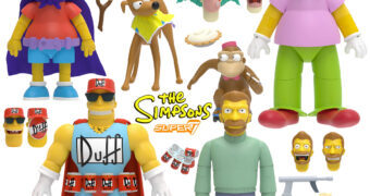 Os Simpsons Action Figures Super7 Ultimates Série 2: Bartman, Krusty, Hank Scorpio e Duffman