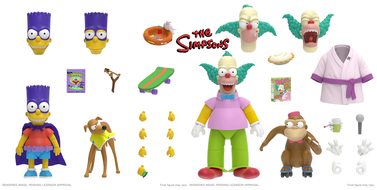 Os Simpsons Action Figures Super7 Ultimates Série 2