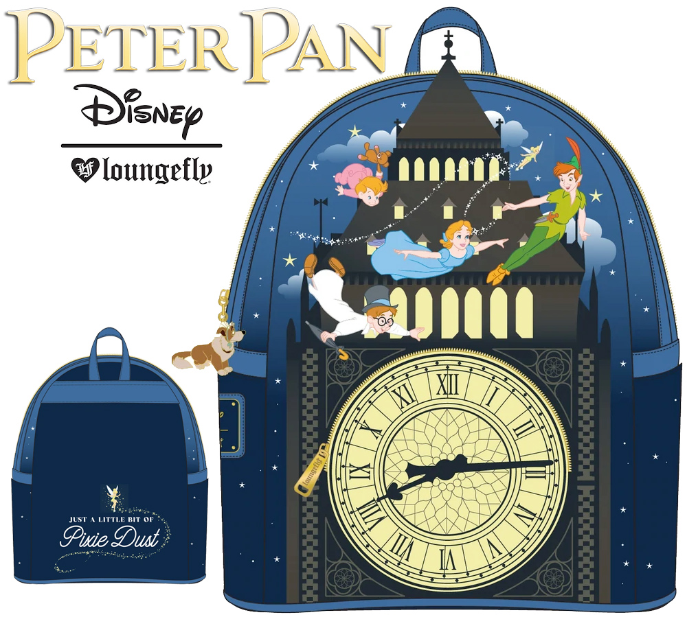 Mini-Mochila Peter Pan com Big Ben Fosforescente (Disney)