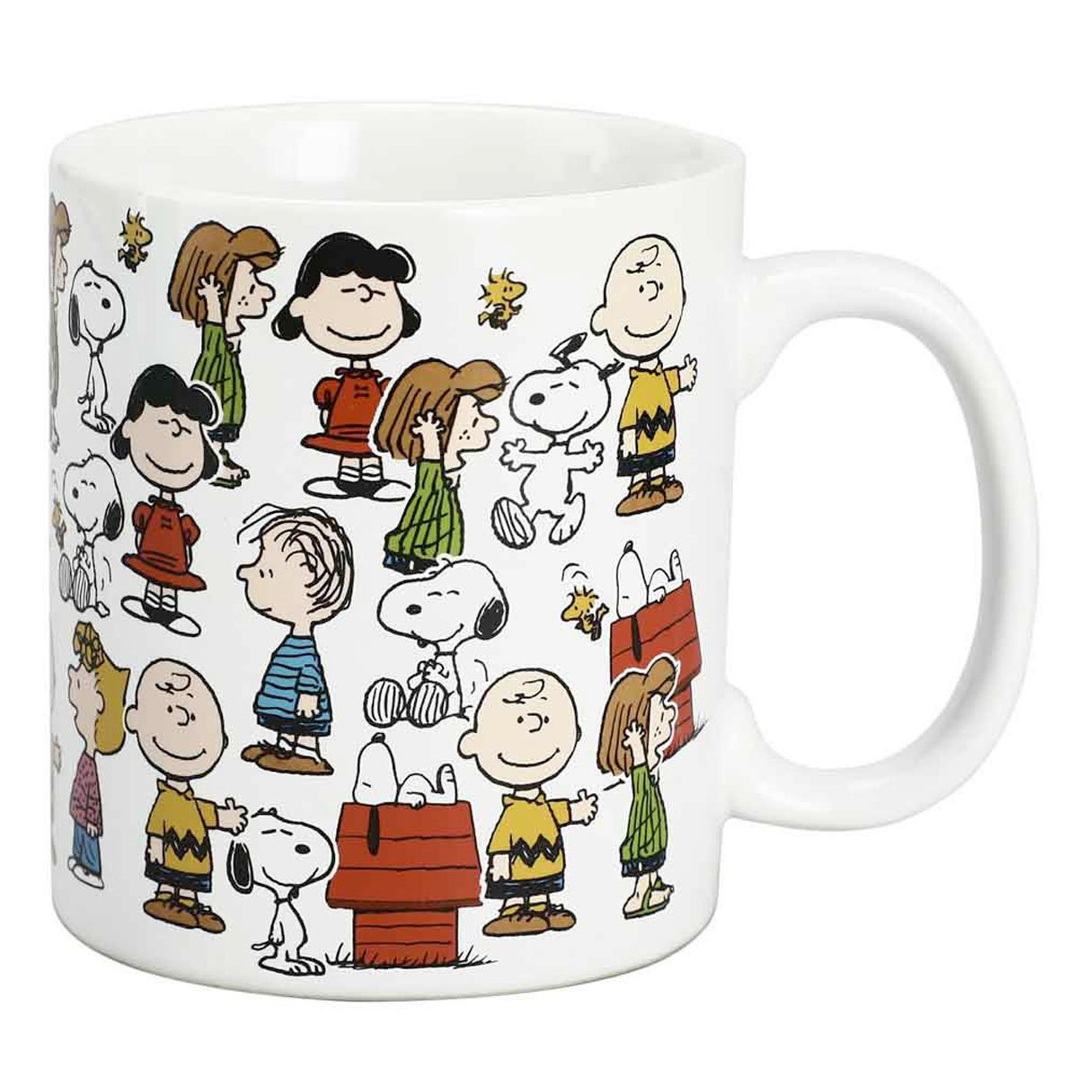 Caneca Peanuts Personagens com Charlie Brown, Snoopy e o Resto da Turma