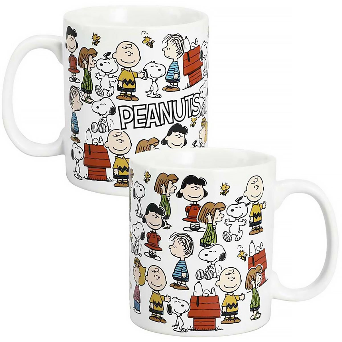Caneca Peanuts Personagens com Charlie Brown, Snoopy e o Resto da Turma