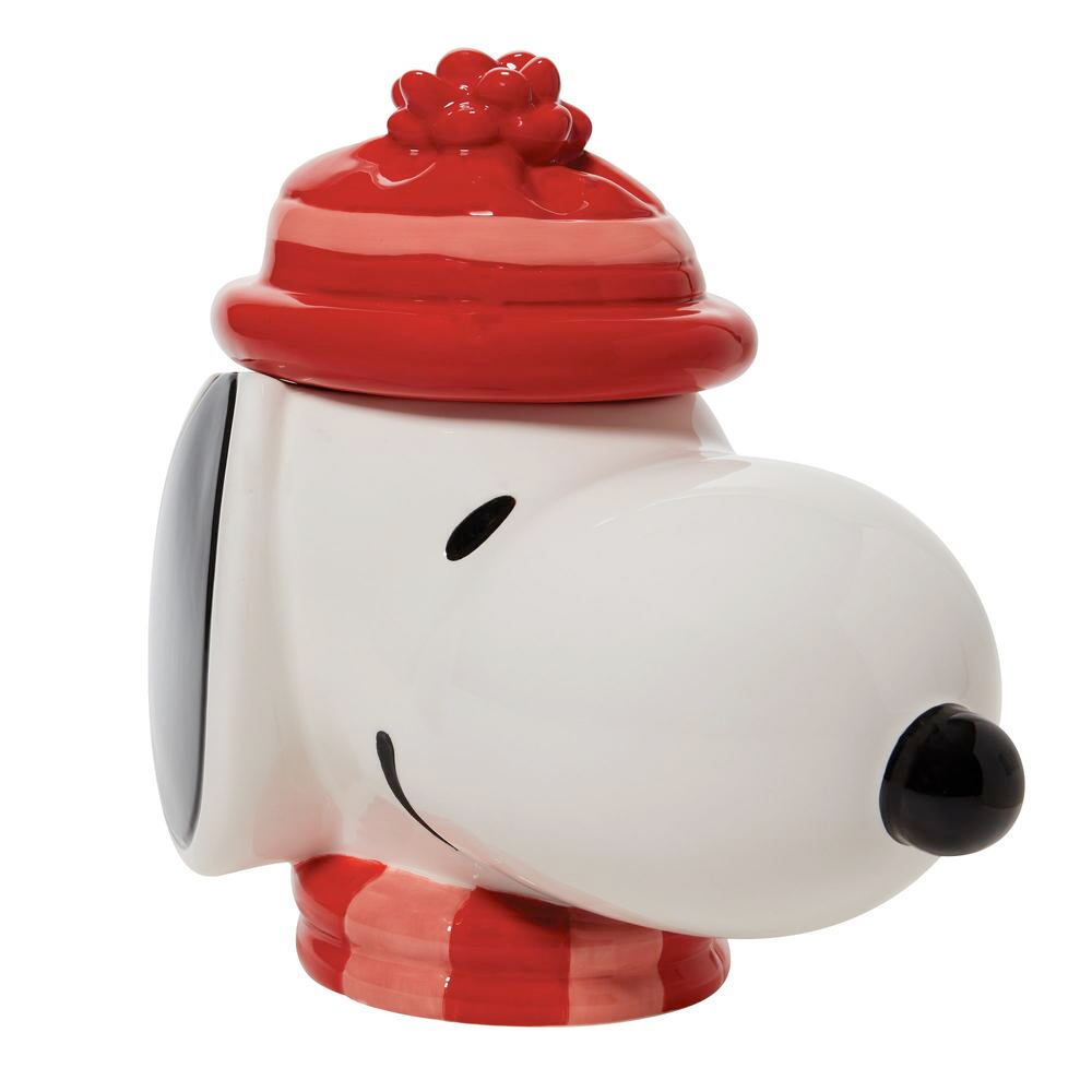 Snoopy Winter Cookie Jar Peanuts Ceramics