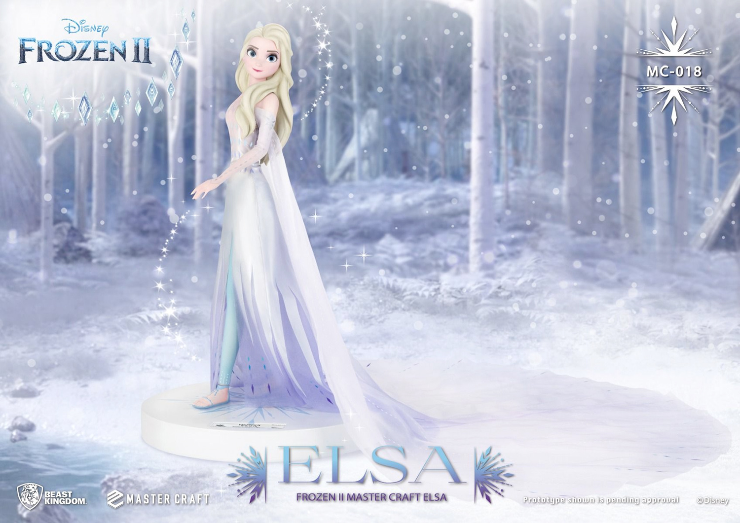 Rainha Elsa em Frozen II Master Craft – Estátua de Luxo Beast Kingdom
