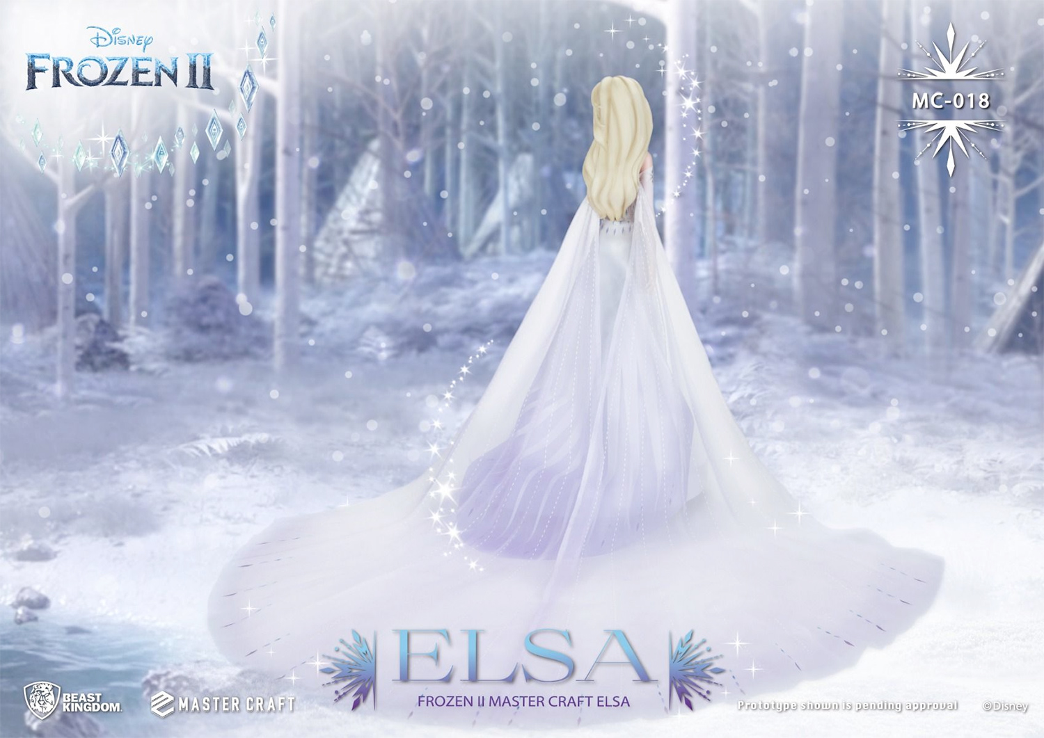 Rainha Elsa em Frozen II Master Craft – Estátua de Luxo Beast Kingdom