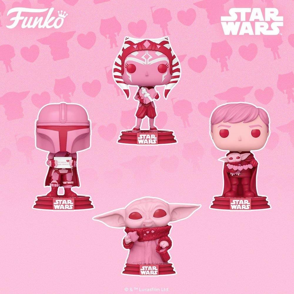 Star Wars The Mandalorian Valentines Pop! Figures
